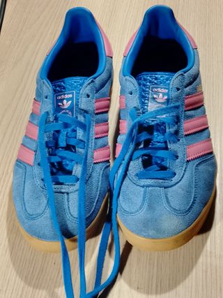 Adidas Gazelle Hombre Azul y Rosa