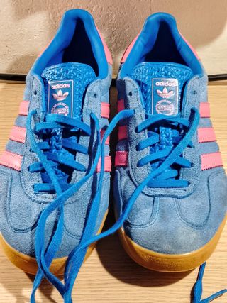 Adidas Gazelle Hombre Azul y Rosa