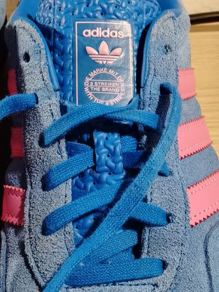 Adidas Gazelle Hombre Azul y Rosa