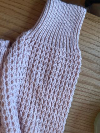 Jersey rosa tejido mujer