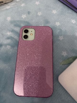 Funda iPhone 12 Morada Brillante