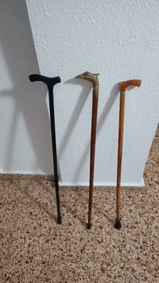 Lote 3 bastones decorativos