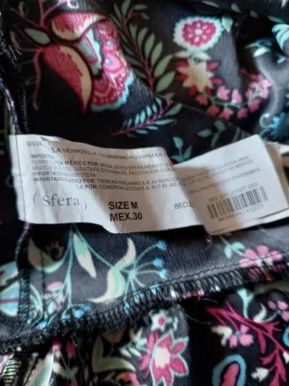 Vestido estampado floral talla M