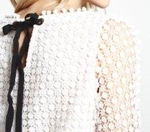 Camiseta Guipur Crudo Talla S/M