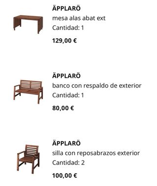 Conjunto Terraza: Mesa, Sillas y Banco