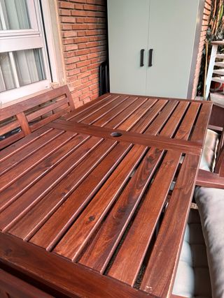Conjunto Terraza: Mesa, Sillas y Banco