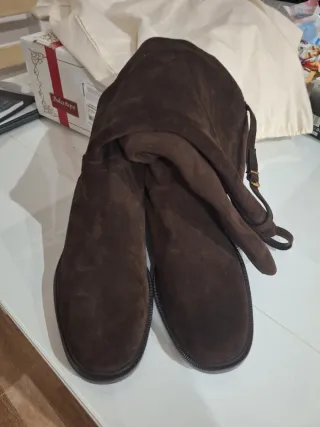 Botas altas Zara marrones