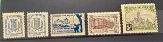 5 Sellos Segovia Guerra Civil 1936