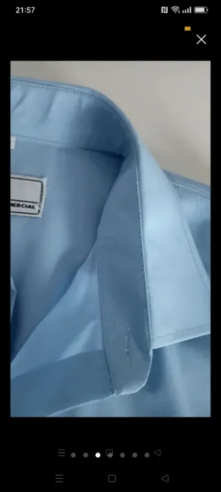 Camisa de vestir azul talla 42