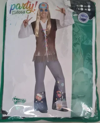 Disfraz Hippie Hombre Talla XL