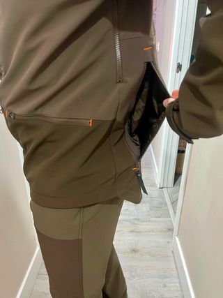 Conjunto caza SOLOGNAC verde/marrón