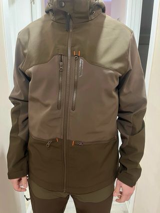 Conjunto caza SOLOGNAC verde/marrón