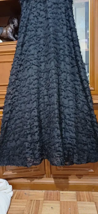 VESTIDO drapeado escote V espalda/hombros al aire