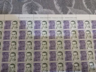 Pliego sellos Europa 1980