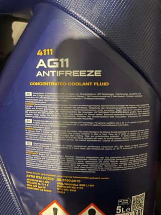 Anticongelante G11 concentrado