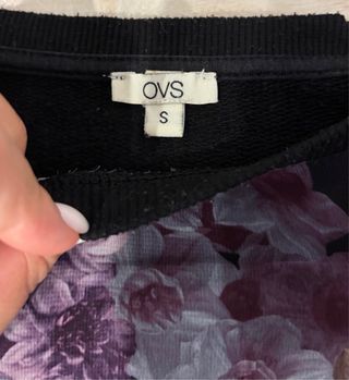 Felpa OVS stampa floreale taglia S