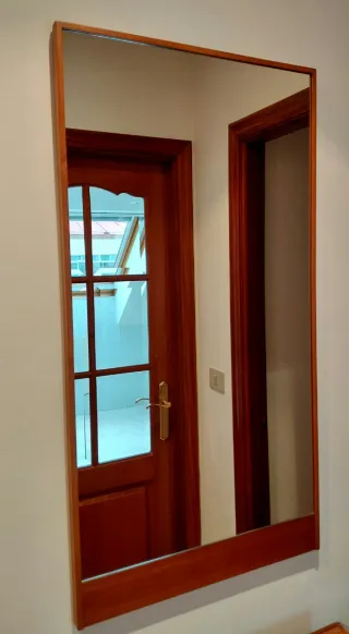 Conjunto recibidor espejo y mueble