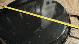 Paellera Paella Sartén Metal Negra