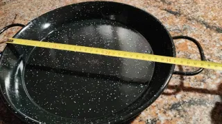 Paellera Paella Sartén Metal Negra