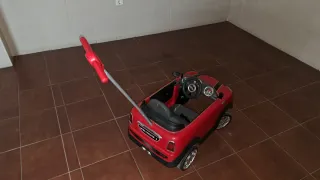 Coche correpasillos Mini rojo con empujador