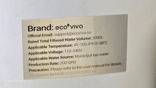 ¡URGENTE! Purificador de agua eco viva