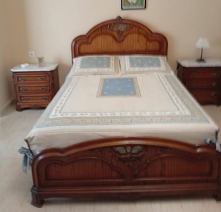 Cama Matrimonio y Mesitas Noche Provenzal