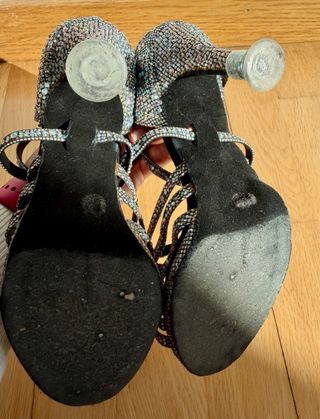 Sandalias de baile Ermes Dance con plataforma T.37