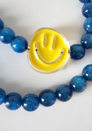 Cordino Blu con Smile per telefono