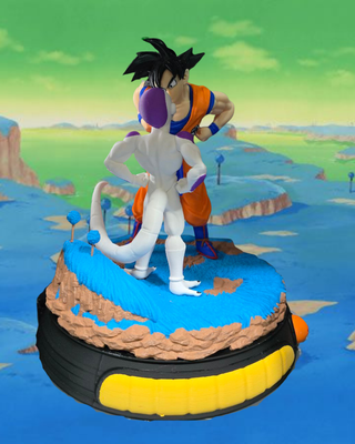 Figura Diorama Goku y Freezer Dragon Ball Z
