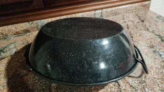 Paellera Paella Sartén Profunda Negra