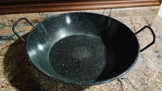 Paellera Paella Sartén Profunda Negra