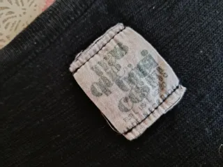 Camiseta de punto negra mujer larga