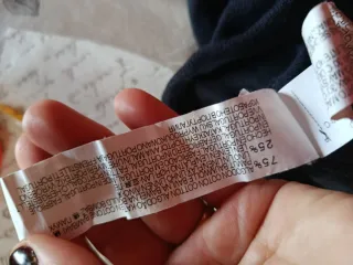 Camiseta de punto negra mujer larga