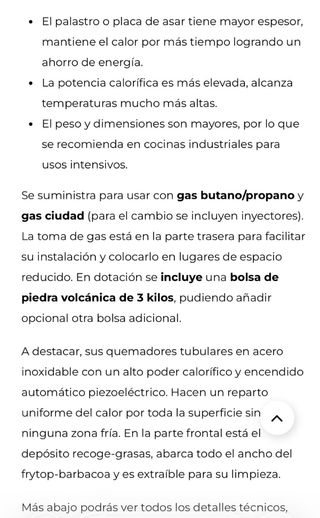 Plancha FryTop y Parrilla a Gas GRB70