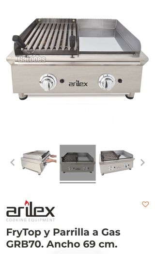 Plancha FryTop y Parrilla a Gas GRB70