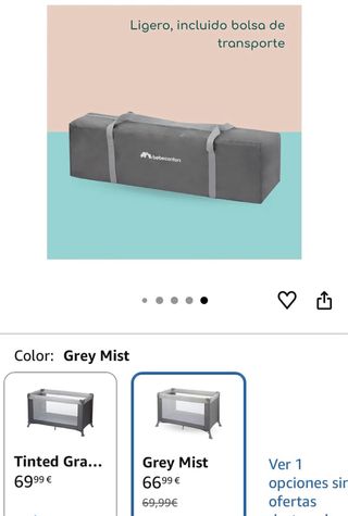 Cuna de viaje Bebeconfort + colchón