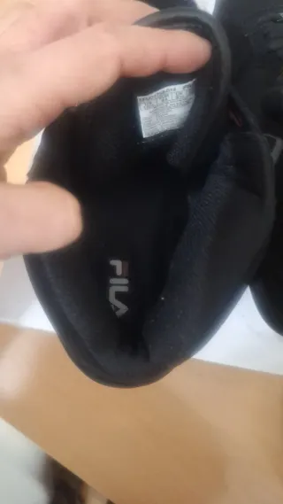 Zapatillas altas Fila hombre negras ante