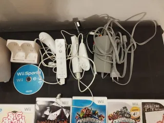 Consola Wii Negra + Accesorios y Juegos