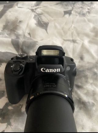 Canon PowerShot SX70 HS + funda + 3 baterías