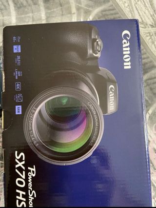 Canon PowerShot SX70 HS + funda + 3 baterías