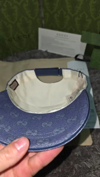 Gorra Gucci Lona GG Azul