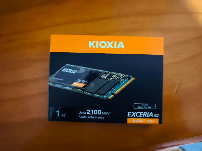 SSD Kioxia Exceria G2 1TB NVMe PCIe Gen 3x4