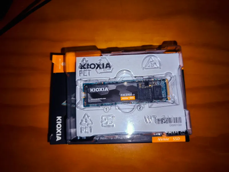 SSD Kioxia Exceria G2 1TB NVMe PCIe Gen 3x4 afbeelding 2