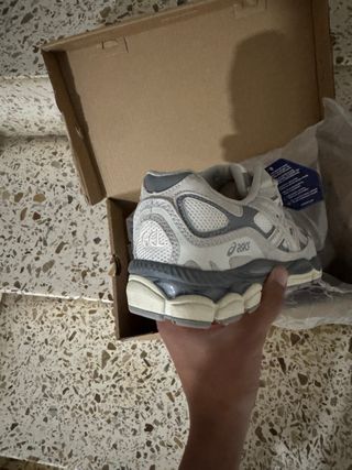 Asics NYC Gel Gris/Blanco