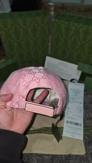 Gorra Gucci Lona GG Rosa