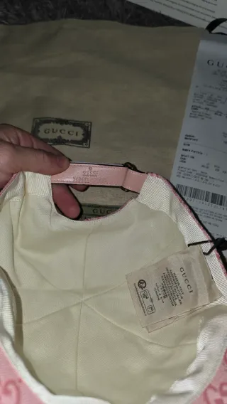Gorra Gucci Lona GG Rosa
