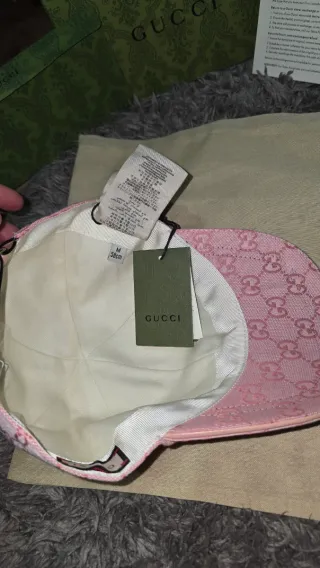 Gorra Gucci Lona GG Rosa