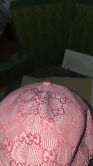 Gorra Gucci Lona GG Rosa