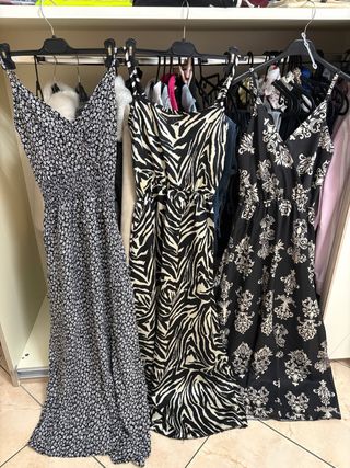 Set 3 abiti lunghi fantasia