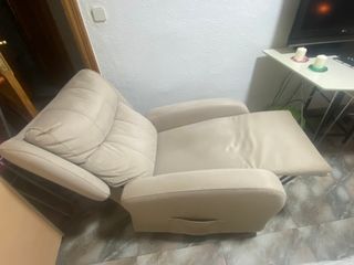 Sillón relax reclinable beige